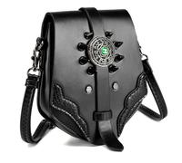KACCDE Sac à bandoulière vintage en cuir avec sangle réglable, idéal pour le shopping et les vêtements décontractés, sac à main tendance pour femme