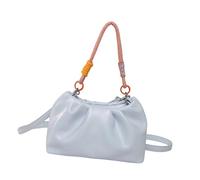 KACCDE Sac de bowling à main en cuir synthétique pour femme, sac à bandoulière avec sangle réglable pour le travail et les voyages, le bureau, les voyages, bleu, One Size