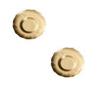 KACCDE Sous-verres martelés polyvalents pour salle à manger, accessoires de bureau, tapis de boisson, texture en laiton, tapis de boisson antidérapant, ensemble de thés élégants accessoires