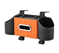 KACCDE Support fonctionnel pour dossier de siège auto avec poche à boisson et étui à mouchoirs, maintient la cabine bien rangée pendant les voyages et les promenades. Crochet d'appui-tête de voiture