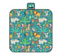 KACCDE Tapis de camping imperméable avec mousse résistante 2 x 2 m, idéal pour les sorties et les aventures, tapis fin pour repas en plein air