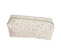 KACCDE Trousse à crayons de grande capacité avec nœuds - Pochette esthétique pour bureau - Pour maquillage d'étudiant, Fraise florale, Beauté de masse
