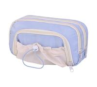 KACCDE Trousse à crayons scolaire de grande capacité - Porte-stylos esthétiques pour marqueurs - Fournitures artistiques - Rangement pour étudiants - Sac multicouche - Boîte esthétique - Fournitures