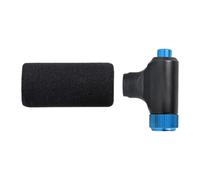 KACCDE Ventilateur de vélo en aluminium renforcé - Gonflage rapide du dioxyde de carbone - Poignée anti-glace - Structure double portail - Outil de crise - Ventilateur de cycle de dioxyde de carbone