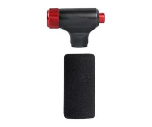 KACCDE Ventilateur de vélo en aluminium renforcé - Gonflage rapide du dioxyde de carbone - Poignée anti-glace - Structure double portail - Outil de crise - Ventilateur de cycle de dioxyde de carbone