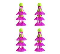 KACCDE Volant de badminton en plastique nylon pour jeu et jeu de joueurs, ensemble de volants élastiques en nylon