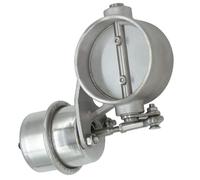 Kacepar Actionneur sous vide de voiture en acier inoxydable normalement fermé compatible avec divers systèmes de véhicule avec un tuyau de 76 mm de diamètre normalement fermé 6,3 cm