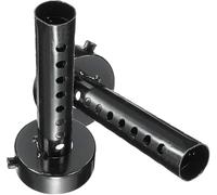 Kacepar chicane echappement moto 48mm db killer Silencieux moto 2 pièces | Silencieux moto db killer 48mm chicane echappement moto baffle d'échappement universelle, réducteur de bruit amovible, noir