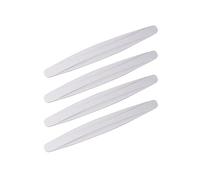 Kacepar Protection d'angle pour pare-chocs de voiture, bandes de protection en PVC noir, blanc, 41 x 4,5 cm
