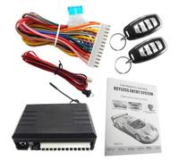 Kacepar Système d'alarme de système d'entrée sans clé pour véhicule, kit central à distance UniV/e*rsal, serrure de porte antivol avec télécommandes, convient pour les voitures 12 V