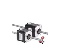 KACGHRDN Moteur Pas à Pas à vis linéaire 42, vis T8, Moteur Rotatif rétractable en Acier Inoxydable 304(42HA48)