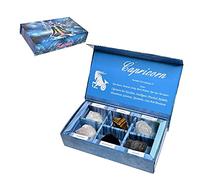 KACHVI Cristal Capricorne Cadeaux-Zodiaque Signes Pierres pour compléter Les Pierres de Naissance-Cristaux de guérison naturels avec Horoscope Box Set