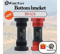 KACTUS BSA24 Boîtier de pédalier en céramique pour vélo, filetage BSA 68/73, axe central, compatible avec pédalier SRAM GXP, pièces pour VTT et vélo de route BSA24-Red