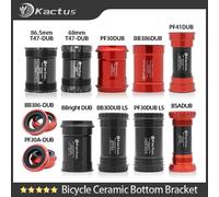 Kactus DUB support de pédalier pour SRAM DUB pédalier plateau vtt/pièces de vélo de route roulement en céramique Pressfit support de pédalier de vélo PF41DUB NOIR
