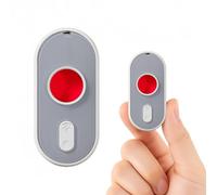 kacylzom Détecteur de Caméra Cachée 3 en 1- Détecteur de Caméras Espionnes avec Alarme Vibrante et Lampe Torche LED Détecteur Micro Caméra Espion pour Bureau, Hôtel, Maison, Alarme de Sécurité(Blanc)