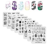 KAD Lot de 8 plaques de stamping pour nail art Style chinois