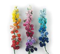 KADADSA 35 couleurs avec 100 petites roses artificielles assorties assorties de 35 couleurs en papier de mûrier 15-18 mm pour mariage, scrapbooking