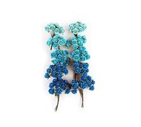 KADADSA Lot de 100 petites roses artificielles en papier de mûrier bleu cyan 15-18 mm pour mariage, scrapbooking