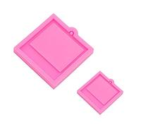 Kadagg 1 Ensemble Cadre Photo Porte-clés Résine Moule Silicone Moule Artisanat UV Époxy Moule Bijoux Faits À La Main Pendentif Moule Gel De Silice