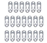 Kadagg 20 pièces cintres à Trou de Serrure Unique Supports de plaques suspendues à Trou de Serrure Attaches en métal pour Cadres Photo en Alliage d'armoire