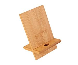 Kadagg Bamboo l Support de téléphone Mobile Support de Bureau Support de Tablette téléphone pour Tous Les téléphones Mobiles avec Trou de Chargement Bamboo