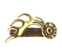 Kadagg Clips en Laiton pour Bord de Chapeau en Forme de Bois de cerf pour Les Amateurs de Chasse Accessoire de Chapeau Multifonctionnel