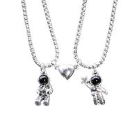 Kadagg Couples Correspondant Collier Pendentif Collier de Promesse pour Femmes Hommes Lui Son Amitié Bijoux en Acier Inoxydable