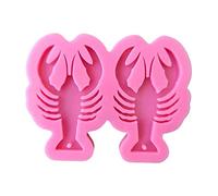 Kadagg Homard Porte-clés Boucles d'oreilles Résine Époxy Moule Bijoux Pendentif Silicone Moule Silicone