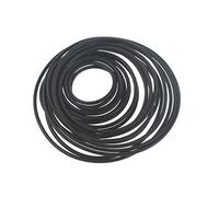 Kadagg Lot de 20 Courroies de Rechange en Caoutchouc pour magnétophone à Bande de 1,5 mm Noir