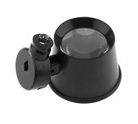 Kadagg Loupes 10X Verre Bijoutier Loupe Boucle Loupe Oeil Loupe Noir Facile à Transporter en Plastique