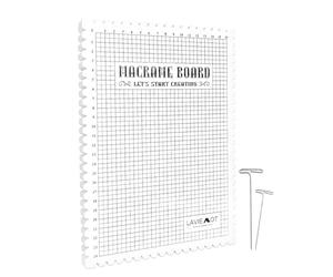 Kadagg Macrames Board Grided Mat 8x11'' Tressage Fabrication de Bijoux Tricot à la Main Projet de Travail Bracelet Nouage Corde Crochet Silicone Plastique