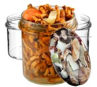 KADAX 50x Pot Bocaux 350ml Verre Pour Conserves Confiture Miel avec bouchons à vis Fi82