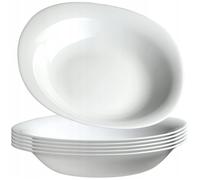 KADAX Assiette creuse 23 cm Blanc 6 pcs