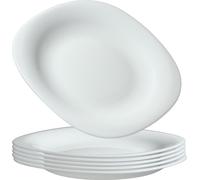 KADAX Assiettes à dessert "Bleia", assiettes à dessert blanches, set d'assiettes moderne, 6 pièces, lavable au lave-vaisselle