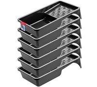 KADAX Bac à Peinture en Plastique, Bol de Peinture pour Peinture Murale, bac à Peinture avec Petite poignée, Accessoire de Peinture, bac à Peinture, Fournitures de Peinture, Bol de Peinture (6, Noir)