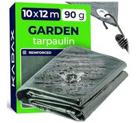 KADAX Bâche de protection imperméable, bâche en tissu renforcée de 120 m², bâche de protection disponible en 15 tailles différentes, bâche de protection pour piscine, meubles de jardin, bâche verte