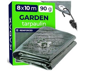 KADAX Bâche de protection imperméable, bâche en tissu renforcée de 80 m², bâche de protection disponible en 15 tailles différentes, bâche de protection pour piscine, meubles de jardin, bâche verte