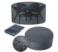 KADAX Bâche de protection imperméable pour meubles de jardin, housse de protection résistante aux UV en polyéthylène, housse pour chaises de jardin, table de jardin et meubles de salon (pour meubles