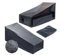 KADAX Bâche de protection imperméable pour meubles de jardin, housse de protection résistante aux UV en polyéthylène, housse pour chaises et tables de jardin