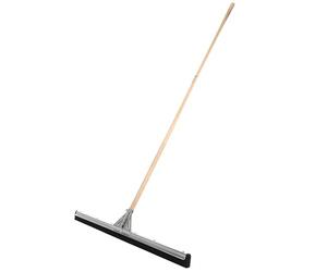 KADAX Balai d'égouttage, raclette à eau avec manche long en bois robuste, raclette avec tête en mousse et parties métalliques, raclette à eau pour garage, buanderie, terrasse (Largeur : 75 cm)