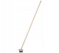 KADAX Balai pour pavés "Sater", avec long manche en bois, balai pour pavés avec bord racleur, 13 cm