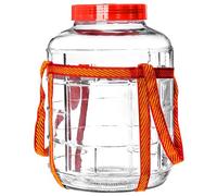 KADAX ballon de fermentation en verre avec couvercle en plastique, 10 l, verre universel, bocal à concombre, bocal de rangement, récipient de