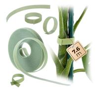 KADAX Bande Velcro pour plantes - 12 mm x 7,6 m - Pour fixer tomates, fleurs et tuteurs dans le jardin - Vert