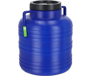 KADAX Baril en Plastique avec Couvercle Hermétique et Poignées Ergonomiques, Tonneau Idéale pour la Conservation des Aliments et Liquides (30L)