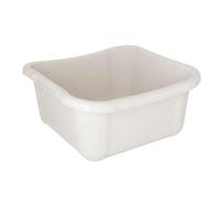 KADAX Bassine à linge rectangulaire, robuste, avec poignées confortables, bac de rangement, bac de nettoyage compact, blanc, 8 l