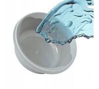 KADAX Bassine de lavage ronde en plastique mat - Robuste - Pour la salle de bain - Polyvalent - Gris clair - 20 l K9424