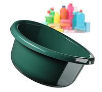 KADAX Bassine en Plastique pour le Lavage à la Main des Vêtements et de la Vaisselle, Dotée d'une Forme Ronde et de Poignées Ergonomiques (11L, Vert)