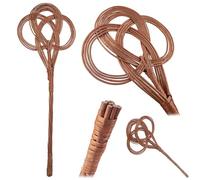 KADAX Batteur de tapis en osier avec manche de 75 cm de long, nettoyant traditionnel pour tapis pour un nettoyage en profondeur des tapis, tapis de sol et tissus d'ameublement