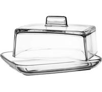 Beurrier KADAX en verre, cloche à beurre rectangulaire, beurrier transparent