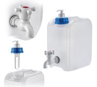 KADAX Bidon d'eau, récipient pour lavabo, distributeur de bulles de savon, liquides savonneux, 5 l, avec robinet